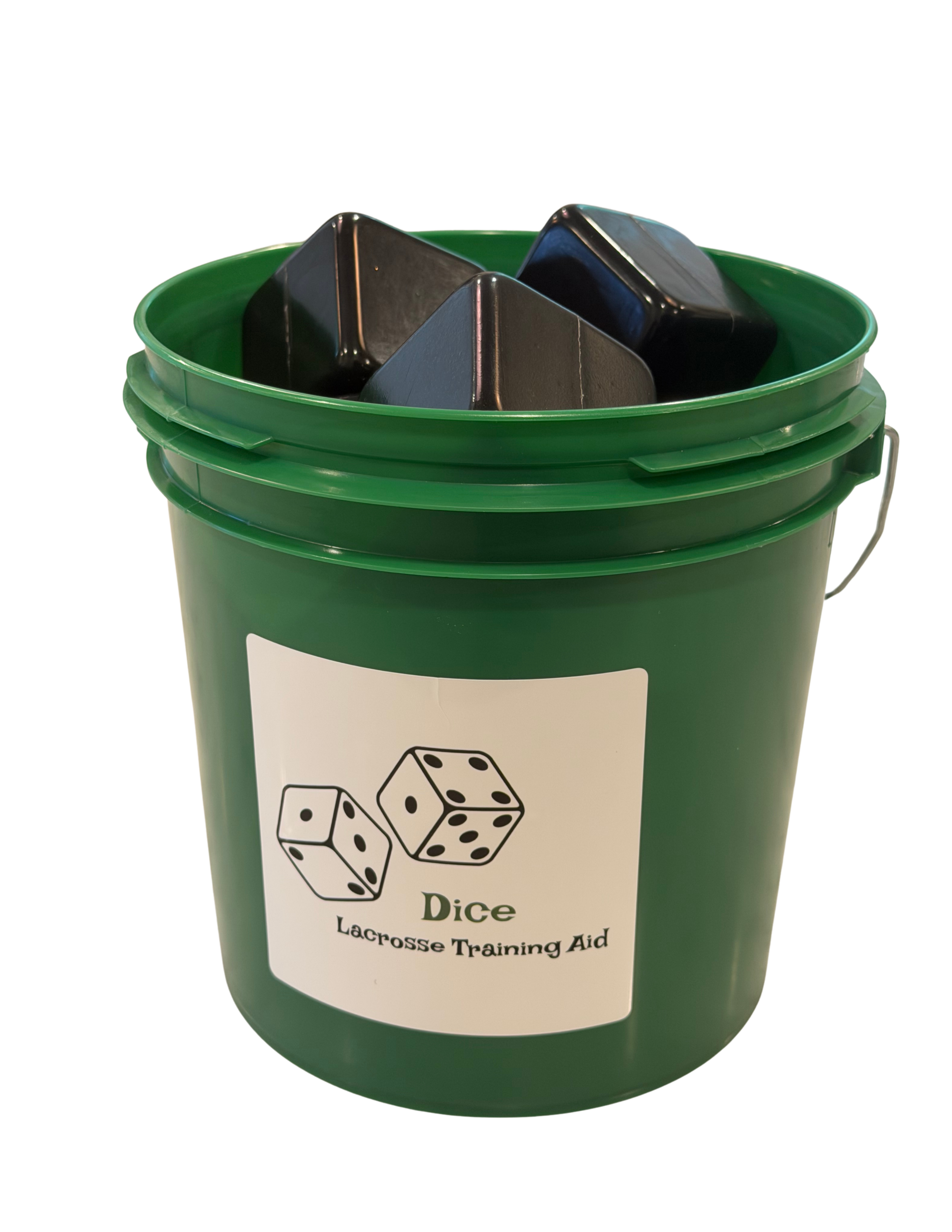 Dice Lacrosse Training Aid Advanced 12-Pack With Bucket
